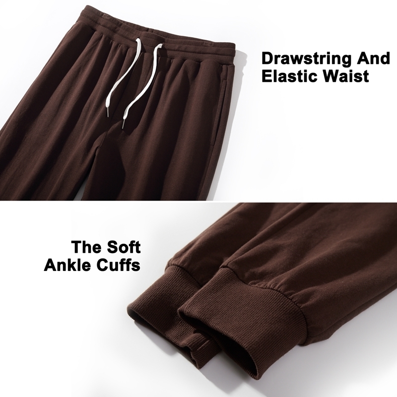 Men's Pants Vintage Sports Sweatpants Spring Autumn Cotton Brown Joggers Fitness Casual Pencil Pants Loose Home Comfortable Sweatpants 230327