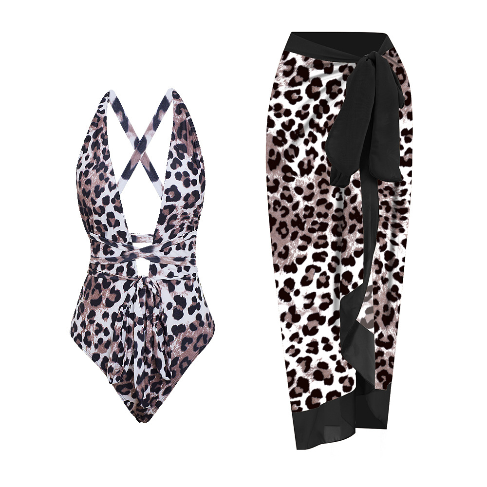 Women' Designer Swimwear Leopard Print beach bikini body set for beach Swimwear One Piece Set of Vintage Swimsuit Conservative Chiffon Hot Spring Swim Set
Women' Designer Swimwear Leopard Print beach bikini body set for beach Swimwear One Piece Set of Vintage Swimsuit Conservative Chiffon Hot Spring Swim Set