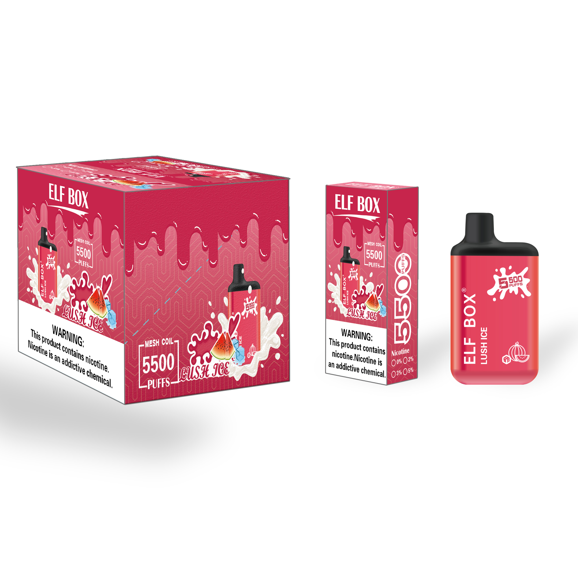 Elf Box Disposable Vape Mod 5500 Puffs E cigarettes Mesh Coil 650mah Battery Rechargeable 13ml Prefilled Oil Pod Box Mods, Multi
Elf Box Disposable Vape Mod 5500 Puffs E cigarettes Mesh Coil 650mah Battery Rechargeable 13ml Prefilled Oil Pod Box Mods, Multi