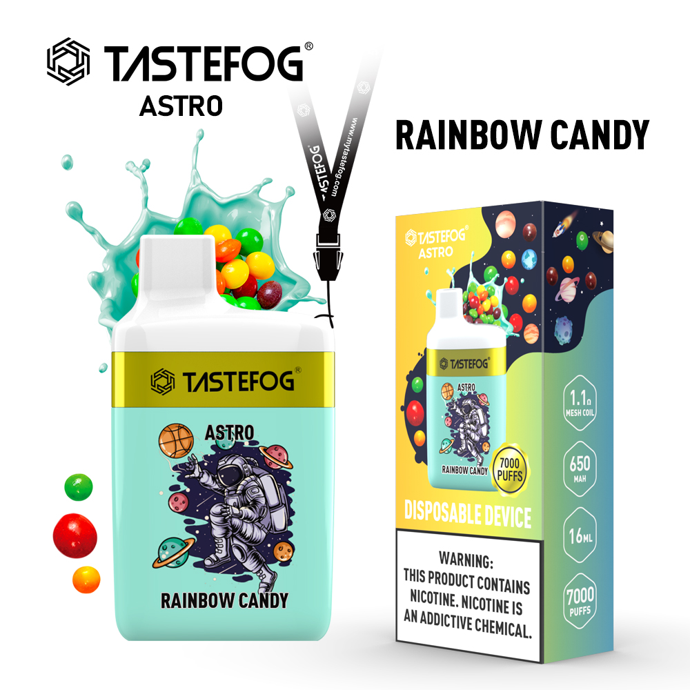 Tastefog Astro 7000 Puff Disposable Vape Box Mesh Coil 16ml Pen Style E Cigarette 10 Flavors Wholesale
Tastefog Astro 7000 Puff Disposable Vape Box Mesh Coil 16ml Pen Style E Cigarette 10 Flavors Wholesale