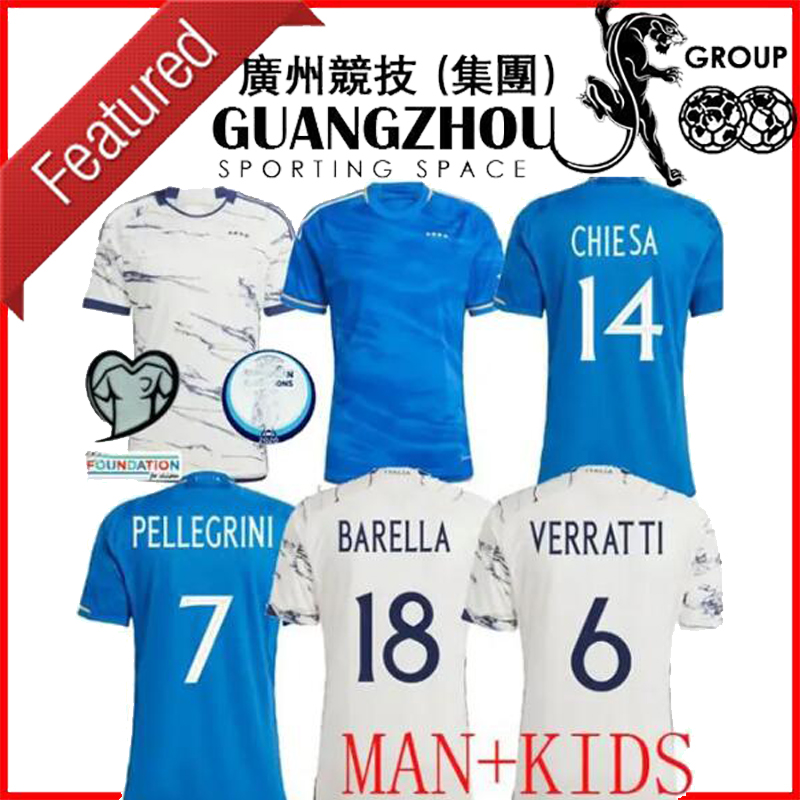 2022 2023 Italy Soccer Jerseys CHIESA VERRATTI BARELLA Nationals Football Shirt DONNARUMMA jersey Kids Kit League Training Euro Qualifiers home player version
2022 2023 Italy Soccer Jerseys CHIESA VERRATTI BARELLA Nationals Football Shirt DONNARUMMA jersey Kids Kit League Training Euro Qualifiers home player version