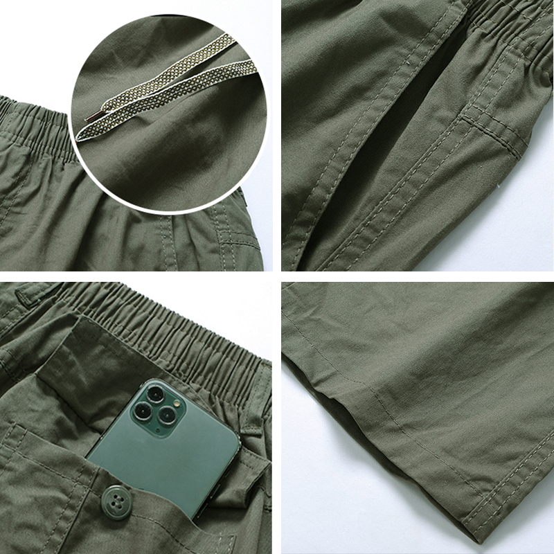 Men's Pants Men Cargo Pants Cotton Casual Pants Men Military Tactics Trousers Plus Size Clothing Multi-Pockets Work Pants 230327
