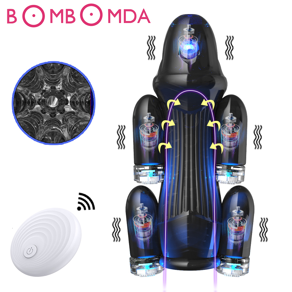 Masturbators 10 Speed Male Masturbation Powerful Glans Vibrator Penis Trainer Adults Sex Toys for Men Penis Sleeve Massager Delay Ejaculation 230327