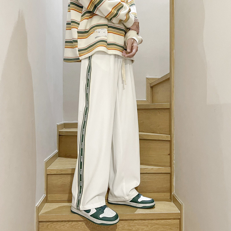 Men's Pants Casual Straight Pants Men Korean Fashion Sweatpants Thin Baggy Trousers Plus Size Bottoms Vintage Male Y2K Clothes Streetwear 230327