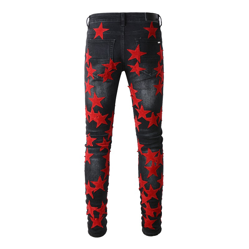 Men's Distressed Ripped Skinny Jeans Mens Jeans Slim Motorcycle Moto Biker Causal Mens Denim Pants Hip Hop Men Jeans121