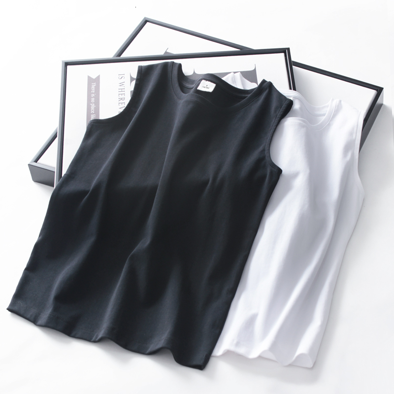 Camisoles Tanks Womens Cotton Camis Solid color Female Slim Sleeveless Casual Vest Solid Color Crop Lower Cut Top For Ladies Fitness Vest Summer 23032