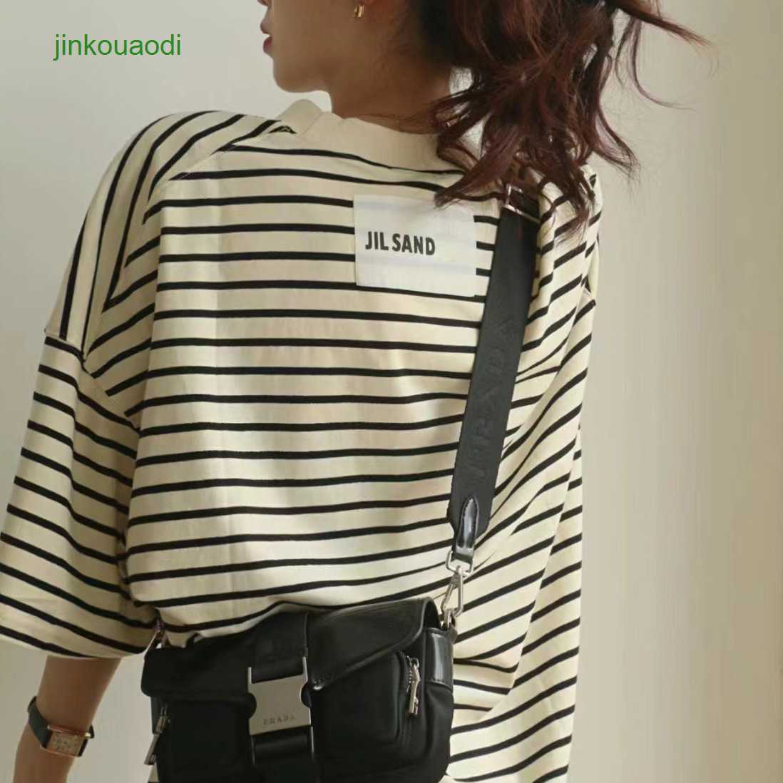 Jill Sanders Correct Version Simplicity Sticker Logo Stripe Relaxed Unisex Crew Neck Short Sleeve t Shirt, Apricot
Jill Sanders Correct Version Simplicity Sticker Logo Stripe Relaxed Unisex Crew Neck Short Sleeve t Shirt, Apricot
