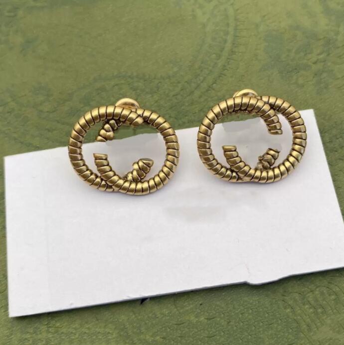 2023 Charm GGity earring design High Quality 316L Stainless Steel Hip Hop diamond Stud Earings 18K Gold Rose Earrings for Women Party Wedding Hoop Wholesale