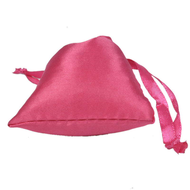 Jewelry Boxes 50pcs Silk Satin Drawstring Bag with Ribbon for Jewelry Hair Travel Watch Shoes Diamond Bead Ring Makeup Gift Packaging Pouch 230325