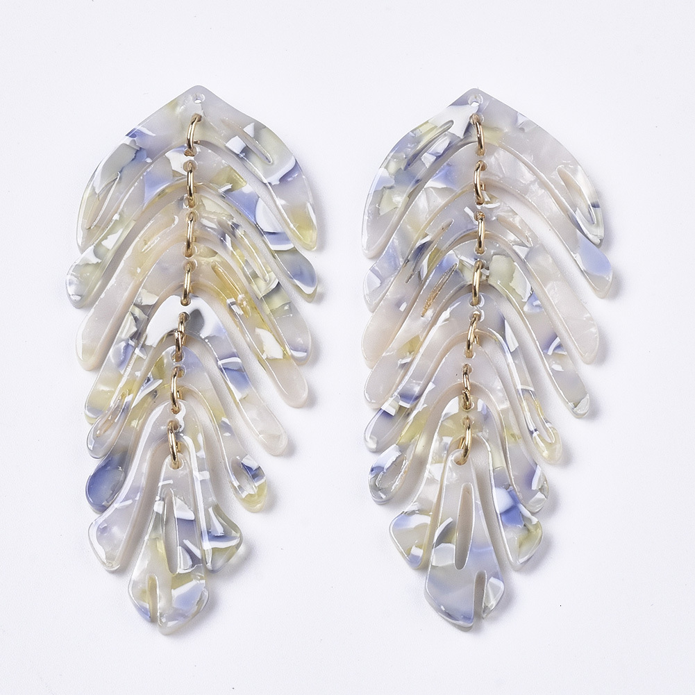 Charms 20pcs Cellulose Acetate Resin Big Leaf Charms Pendants For DIY Earrings Necklace Pendants Jewelry Making Accessories 230325