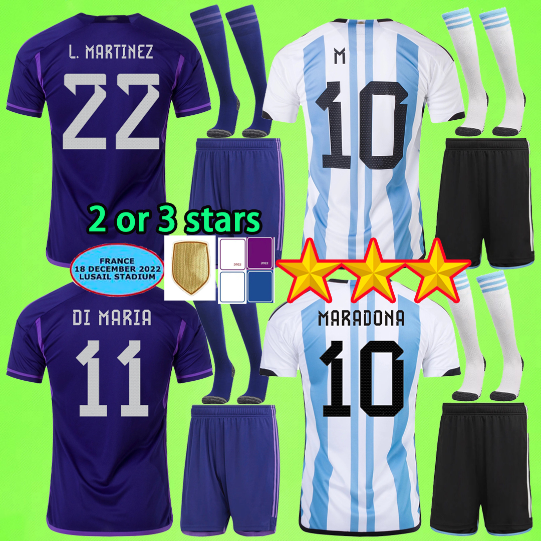 2 3 stars Argentina Soccer Jerseys 2022 2023 finals Men Sets Kids kit MARADONA boys uniforms 22 23 DE PAUL DI MARIA goalkeeper E.MARTINEZ football shirts children suits, Soccer kit 3 stars
2 3 stars Argentina Soccer Jerseys 2022 2023 finals Men Sets Kids kit MARADONA boys uniforms 22 23 DE PAUL DI MARIA goalkeeper E.MARTINEZ football shirts children suits, Soccer kit 3 stars