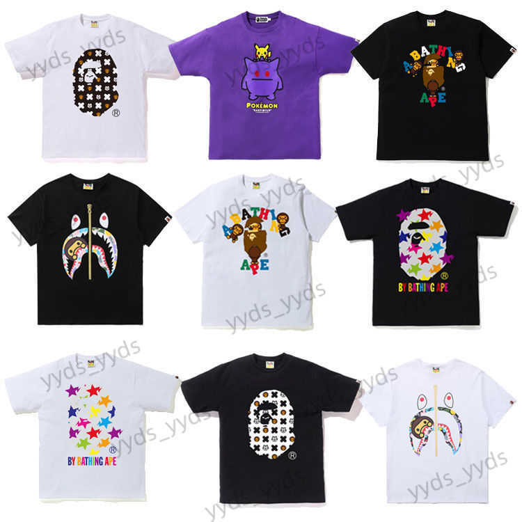 Men's T-Shirts Short Sleeve Ape Head Shark Print Shark Couple Loose T-shirt Casual Men and Women Half Sleeve Fashion T230327, 775 black
Men's T-Shirts Short Sleeve Ape Head Shark Print Shark Couple Loose T-shirt Casual Men and Women Half Sleeve Fashion T230327, 775 black