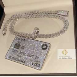 Vvs Moissanite Chain Pendants 925 Sterling Silver Hip Hop Jewelry Iced Out Pendant