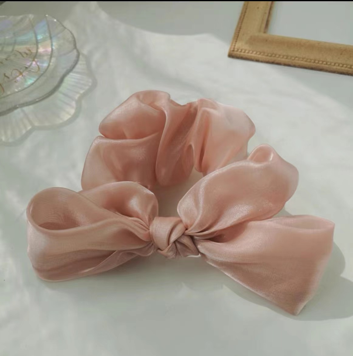 Luxury Designer For Woman Designer Rings Jewelry, Pearlescent Bow Tie: Fairy Accessories With Ribbon, Metal Hair Rings, Korean Style Rope For Women & 