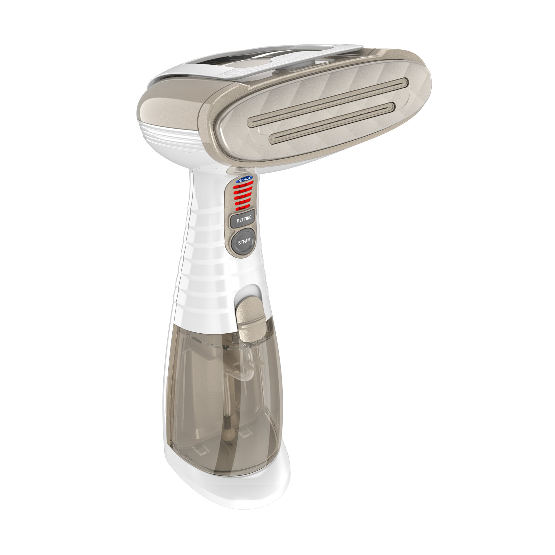 Handheld Garment Steamer for Fabric, Turbo ExtremeSteam 1875W, White/Champagne GS59
Handheld Garment Steamer for Fabric, Turbo ExtremeSteam 1875W, White/Champagne GS59