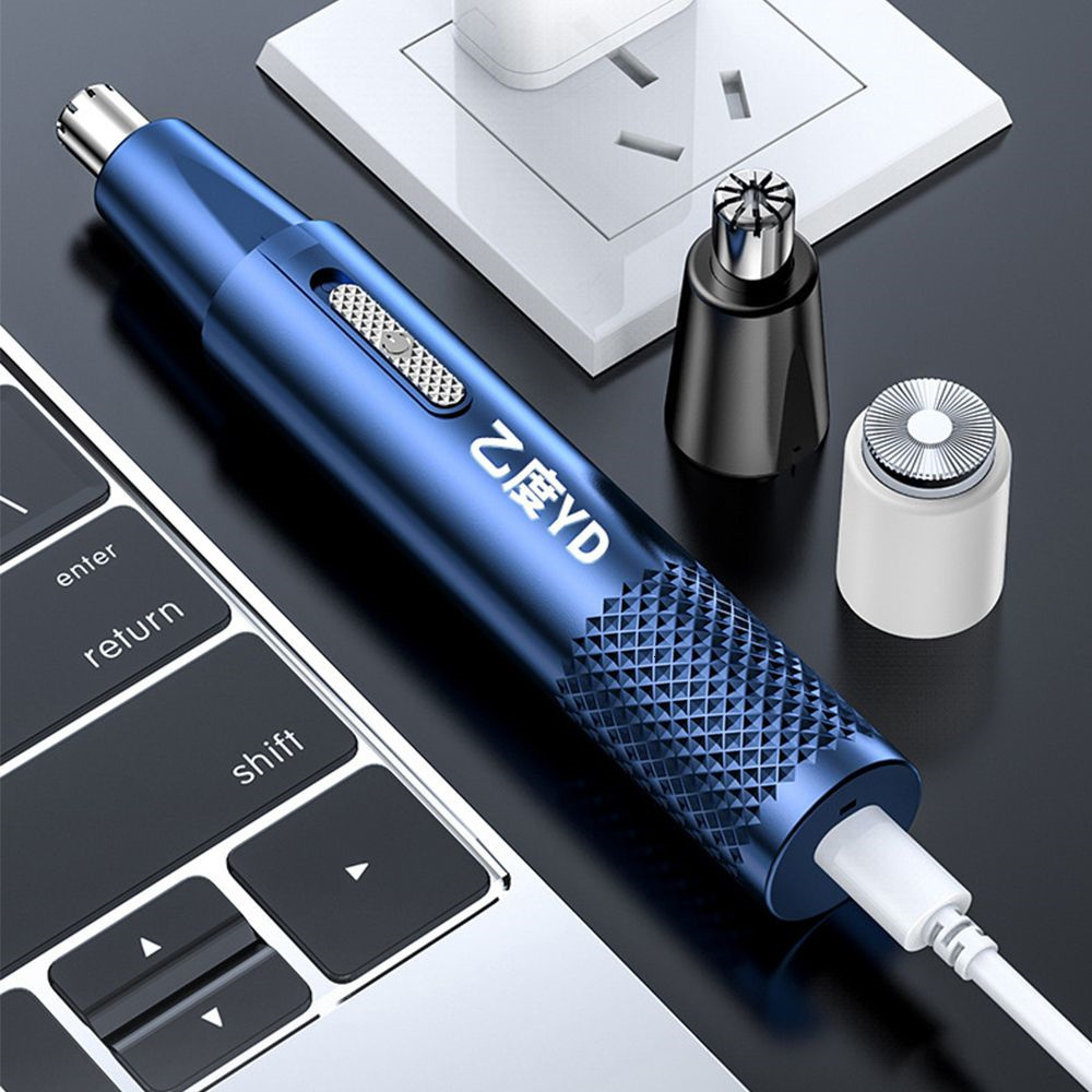 Clippers Trimmers Man Electric Nose Hair Clipper Rechargeable Multikinetic Shav Twoinone Unisex Fully Automatic Washable Shaving Trimmer 230328
