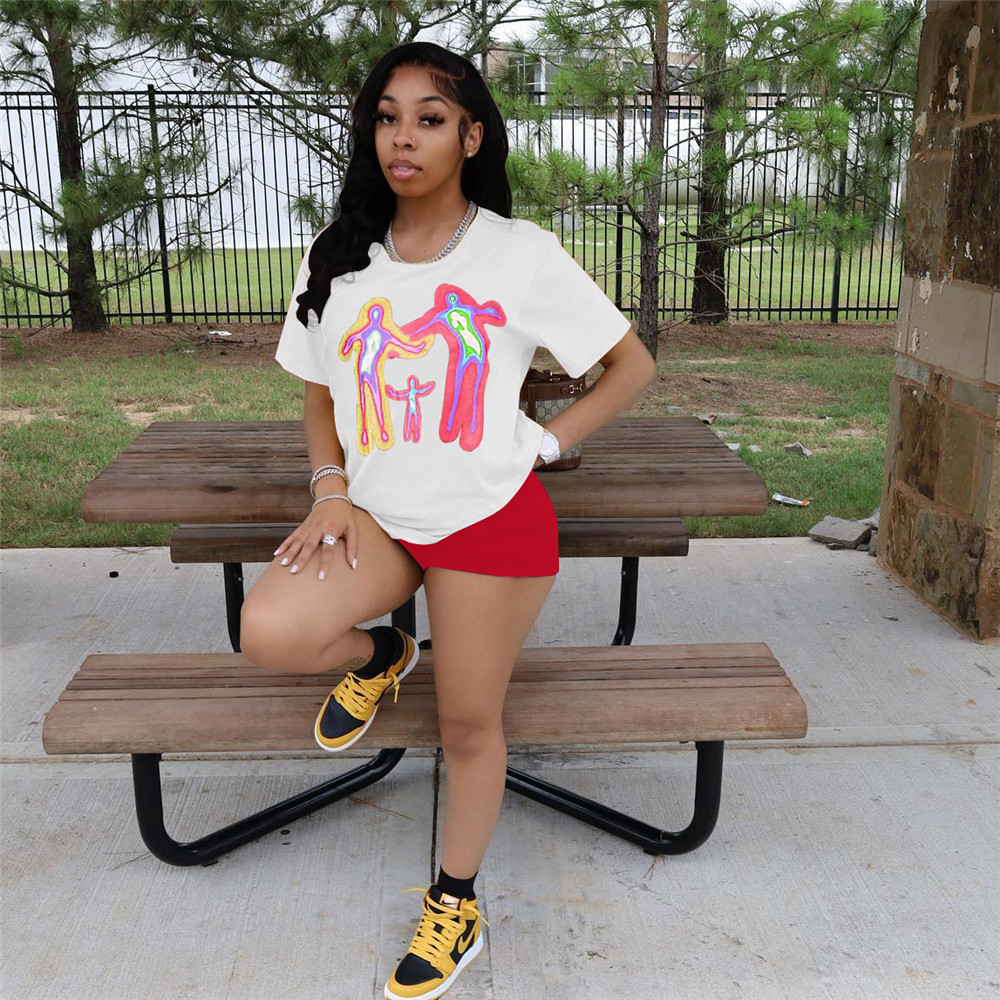 2023 Designer Summer Outfits Women Tracksuits Two 2 Pieces Set Short Sleeve T-shirt and Shorts Matching TSweatsuits Casual Print Sportswear Wholesale 