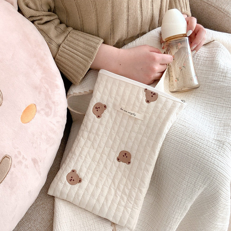 Diaper Bags Mommy Nappy Baby Stuff Organizer Mini Handbags Caddy Storage for Mom Cute Bear Babies Accessories 230328
