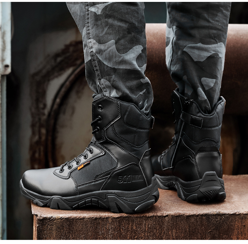 High Quality Military Leather for Men Combat Infantry Tactical Boots Askeri Bot Bots Army Shoes Waterproof dh2334238
