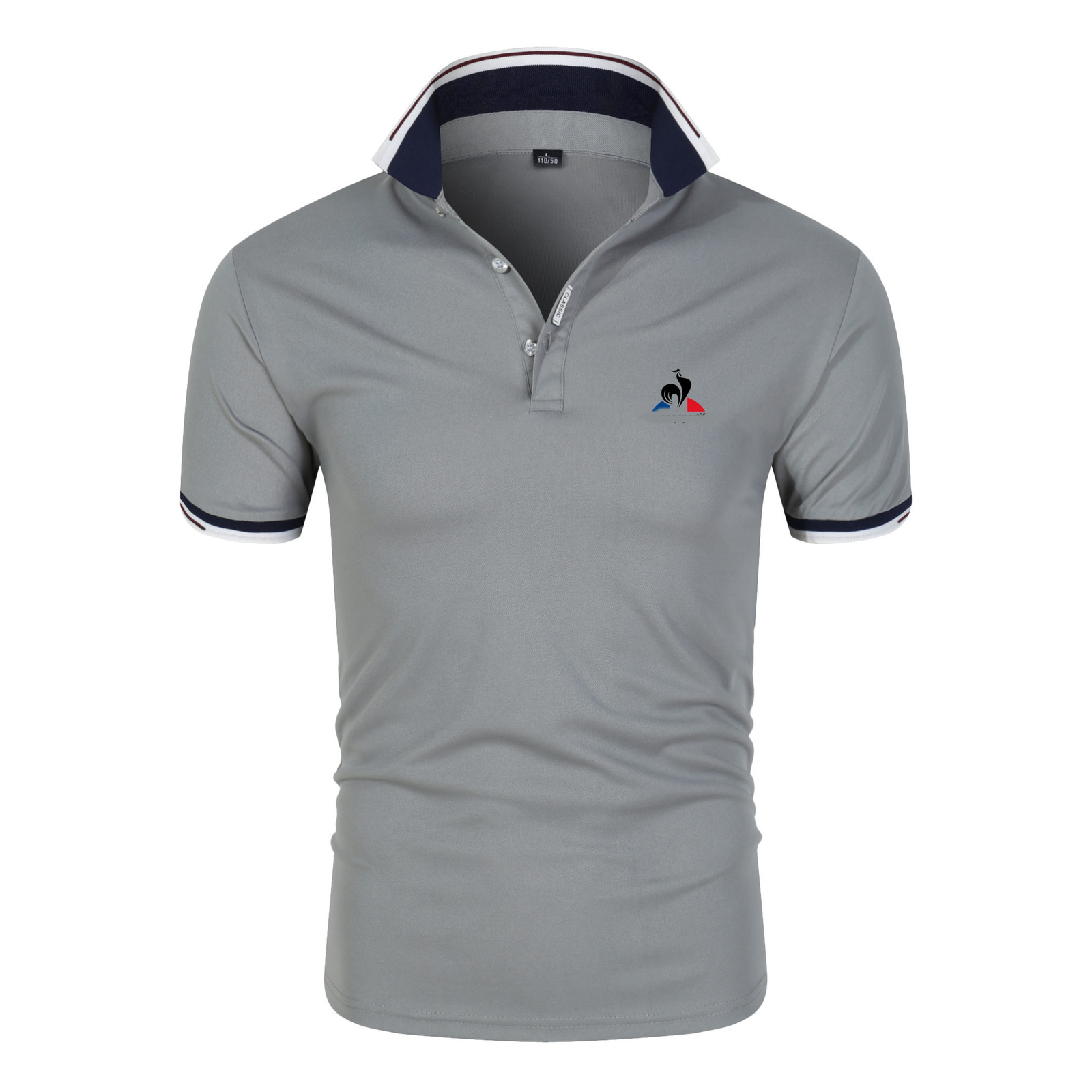 Mens Polos Fashion Simple Style Shirt Summer Casual Lapel Short Sleeve LE COQ Printed Solid Color Business Top 230328