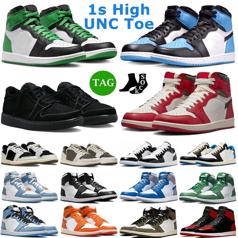 1 1s UNC Toe Basketball Shoes Men Women True Blue Lost Found 1s low Black Phantom Reverse Mocha Concord Black White Lucky Green Mens Trainer Sport Sneakers, 31
1 1s UNC Toe Basketball Shoes Men Women True Blue Lost Found 1s low Black Phantom Reverse Mocha Concord Black White Lucky Green Mens Trainer Sport Sneakers, 31