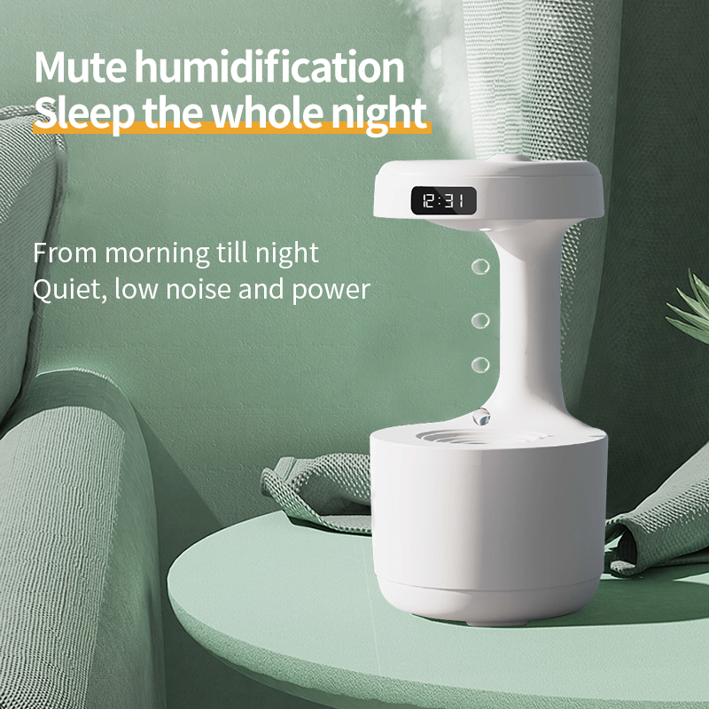 New Hot 800ml Anti Gravity Humidifier for Bedroom Living Room Hotel Home Car Factory Wholesale Directly Anti Gravity Water Drop Humidifier