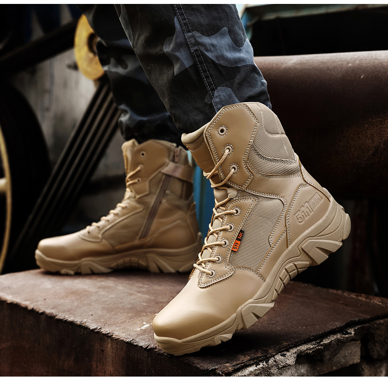 High Quality Military Leather for Men Combat Infantry Tactical Boots Askeri Bot Bots Army Shoes Waterproof dh2334238