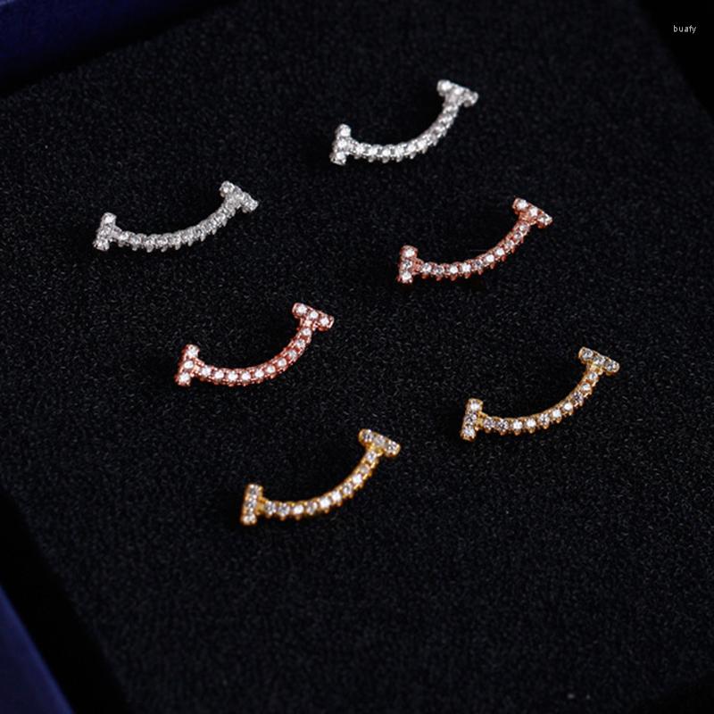 Stud Earrings Fashion Statement 2023 T Geometric For Women Smile Crystal Shinning 925 Silver Earring Jewelry
Stud Earrings Fashion Statement 2023 T Geometric For Women Smile Crystal Shinning 925 Silver Earring Jewelry
