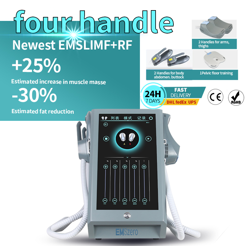 Professional Beauty instrument body Sculpting Machine emslim 4 Handles Rf Neo 13 Tesla Electric emszero Muscle Stimulator Slimming Machine
Professional Beauty instrument body Sculpting Machine emslim 4 Handles Rf Neo 13 Tesla Electric emszero Muscle Stimulator Slimming Machine