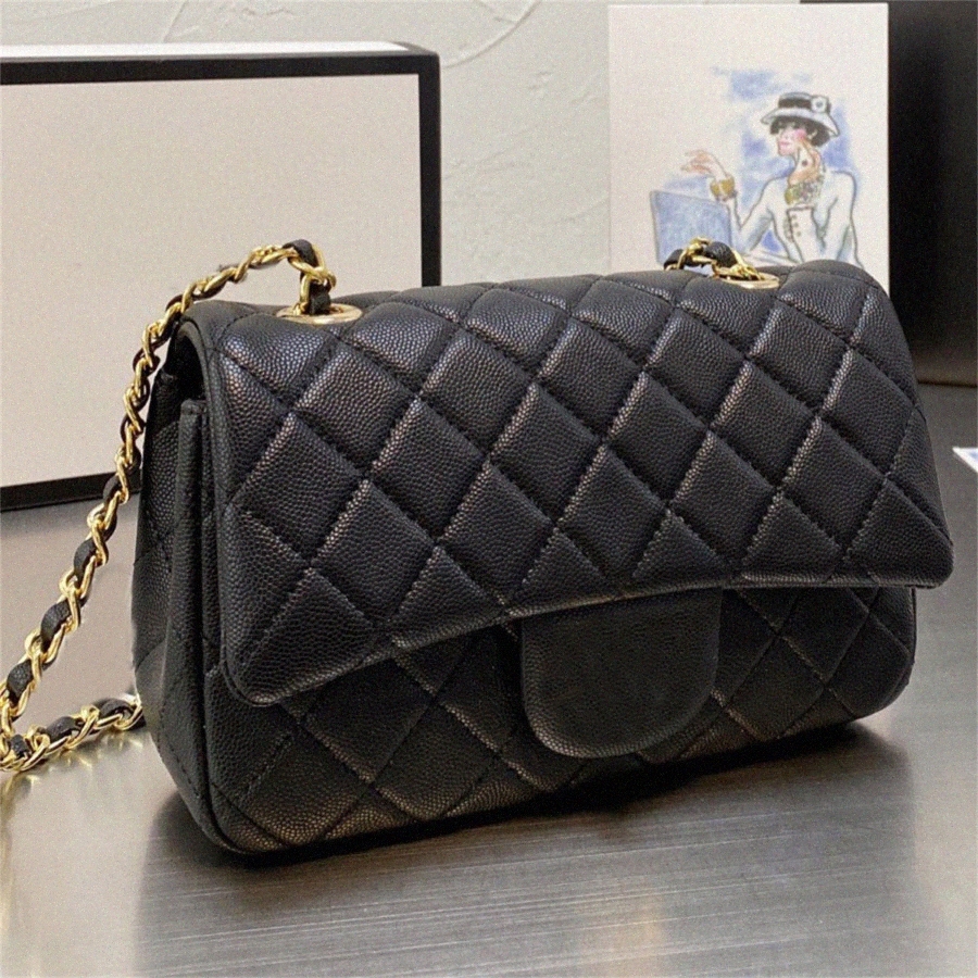 New Womens Designer 7A Classic Flap Chain Shoulder Bag Women Caviar Grain Cowhide Leather Fashion Handbag Bags Cross Body, 12
New Womens Designer 7A Classic Flap Chain Shoulder Bag Women Caviar Grain Cowhide Leather Fashion Handbag Bags Cross Body, 12