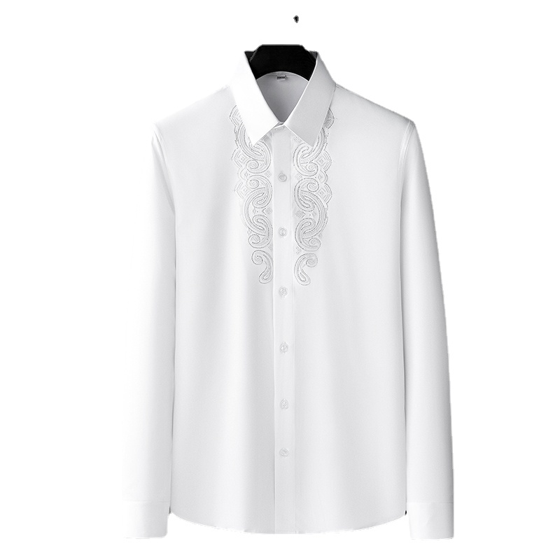 Men's Casual Shirts European and American simple line placket fashion hot drill long sleeve shirt men's 2023 spring iron free elastic casual shirt, Black
Men's Casual Shirts European and American simple line placket fashion hot drill long sleeve shirt men's 2023 spring iron free elastic casual shirt, Black