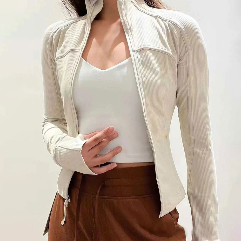 Women Ribbed Cropped Jacket Full-Zip Yoga Gym Coat Waist Length Sweatshirts Slim Fit Sports Jackets with Thumbholes, Black
Women Ribbed Cropped Jacket Full-Zip Yoga Gym Coat Waist Length Sweatshirts Slim Fit Sports Jackets with Thumbholes, Black