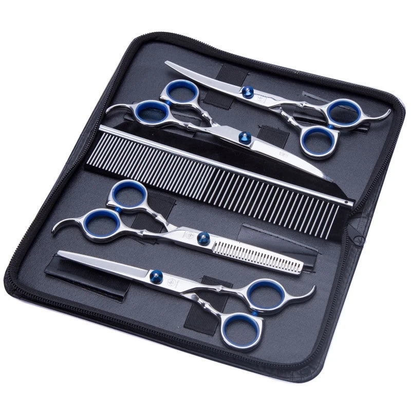 Dog Grooming 5pcsSet Stainless Steel Pet Dogs Grooming Scissors Suit Hairdresser Scissors For Dogs Professional Animal Barber Cutting Tools 230327, Violet
Dog Grooming 5pcsSet Stainless Steel Pet Dogs Grooming Scissors Suit Hairdresser Scissors For Dogs Professional Animal Barber Cutting Tools 230327, Violet