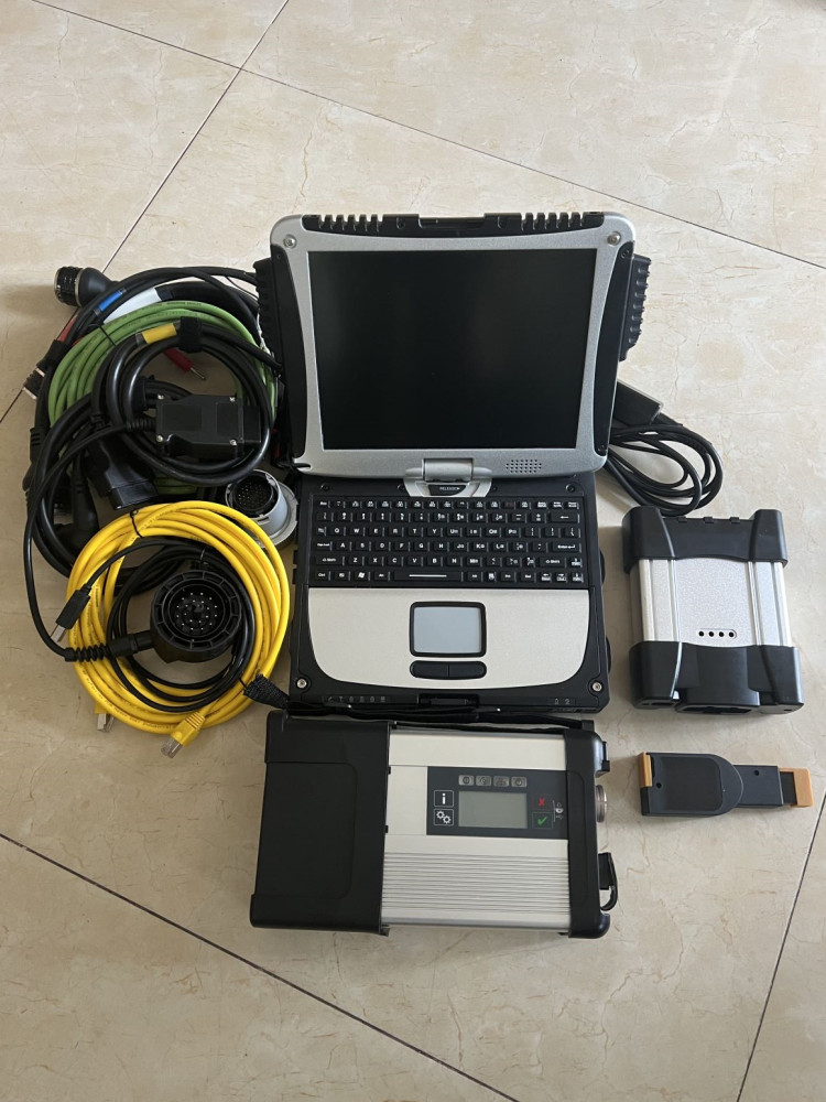 2024 super 2in1 diagnostic tool for BMW ICOM NEXT for sd connect WIFI mb star c5 with cf19 I5 laptop 8g toughbook ready use