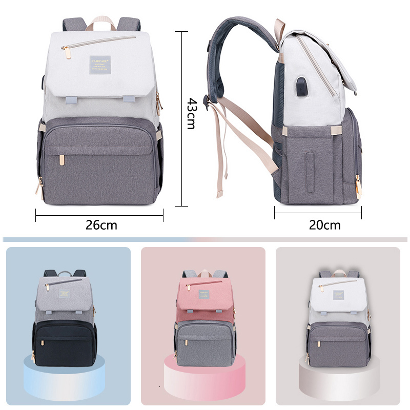Diaper Bags Bag Mummy Maternity Backpack Baby Stroller Knapsack Waterproof Handbag Nursing Nappy Rucksack Kid Going Out 230328