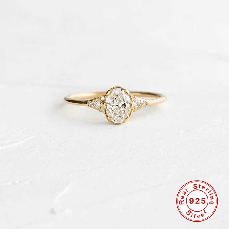 Band Rings ROXI Elegant Oval Gemstones Rings for Women Girls Wedding Ring 925 Sterling Silver Finger Rings Engagement Ring Jewelry Anillo Z0327