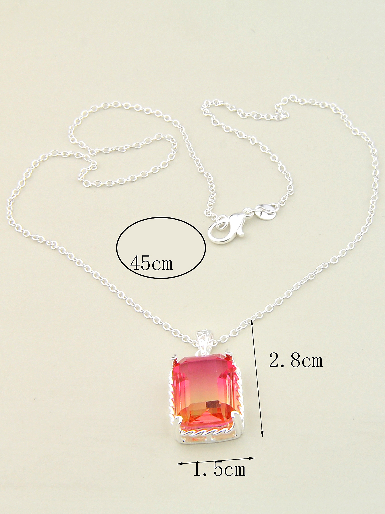 Fashion Jewelry Luckyshine Bezel Setting Mystic Tourmaline Gemstone 925 Silver Pendant Weddings Jewelry Gift For Women