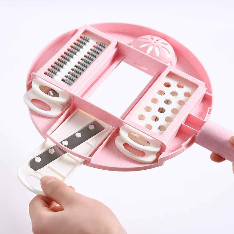 Fruit Vegetable Tools 12 In 1 Multi-Function Vegetable Chopper Carrots Potatoes Manually Cut Shred Slicer Radish Grater Kitchen Tools Vegetable Cutter