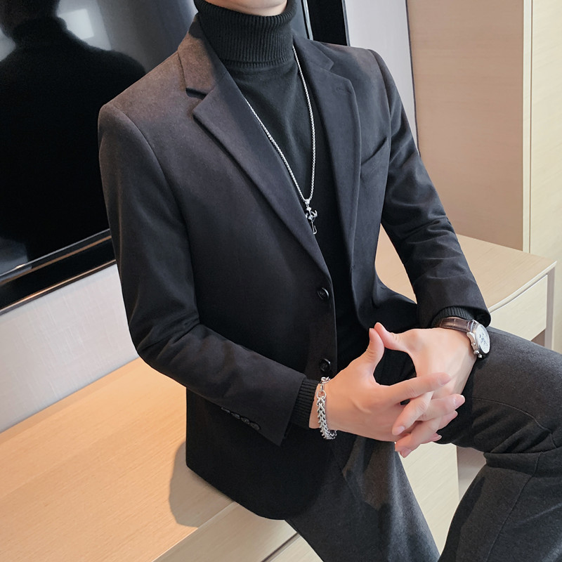 Men's Suits Blazers Men Spring High Quality Casual Blazer Jacket/male Slim Fit Fashion Business Suit Solid Color Office Dress Tuxedo S-4XL 230328