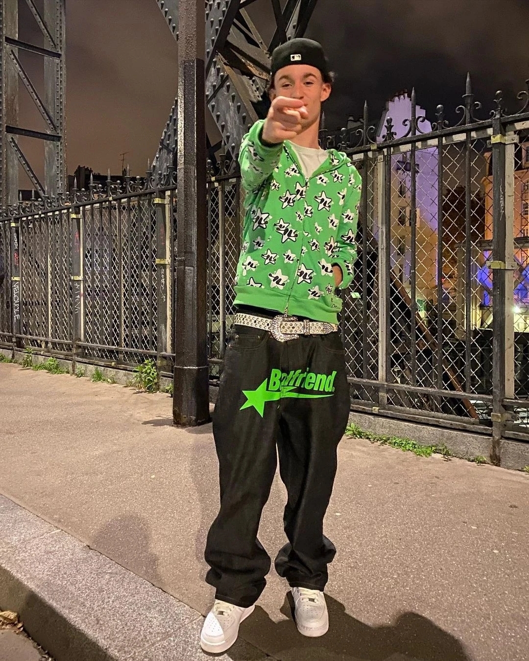 Men's Y2k Jeans Badfriend Hip Hop Letter Printed Black Pants Men Women Fashion Casual Rock Wide Foot Baggy Trouser Streetwear 230327