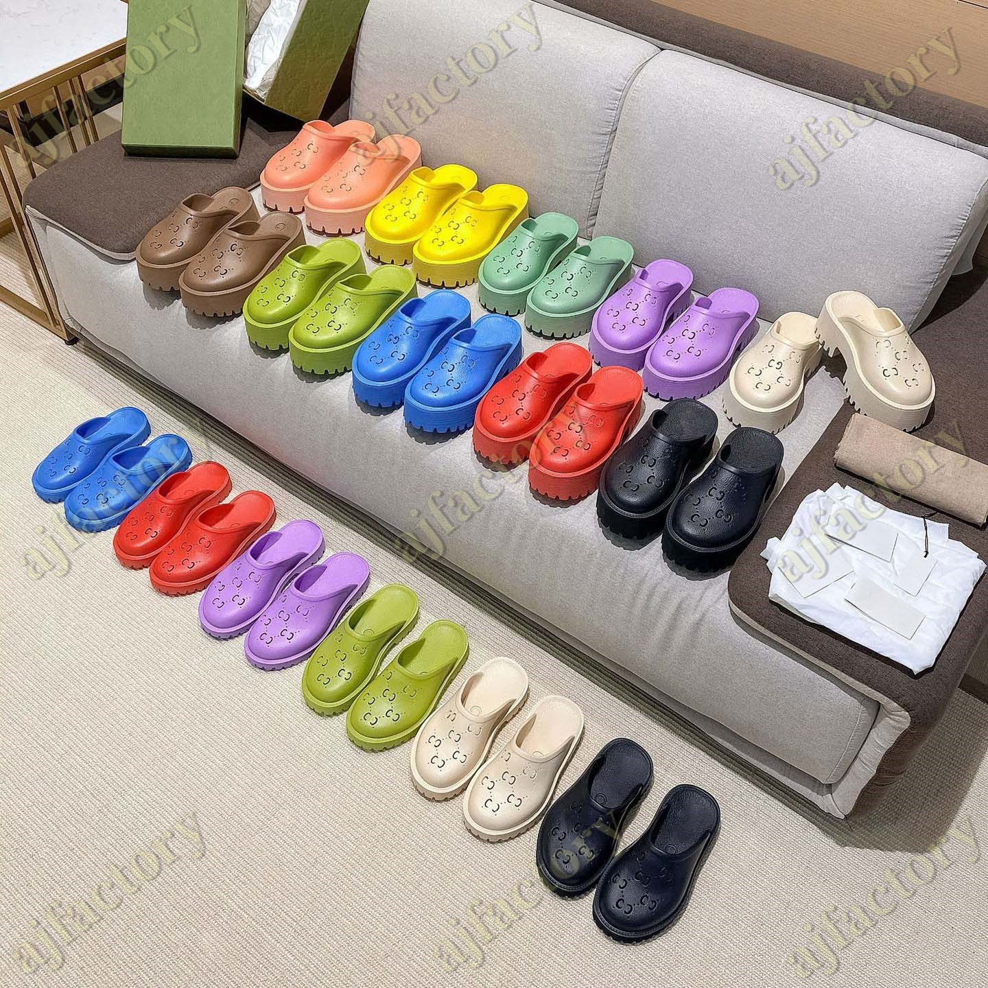 2022 Designer women's Slip On Sandal Platform Perforated G Sandal Hollow Shoes Jelly Colors High Heel Summer Autumn Rubber Lug Sole Mules With Box
2022 Designer women's Slip On Sandal Platform Perforated G Sandal Hollow Shoes Jelly Colors High Heel Summer Autumn Rubber Lug Sole Mules With Box