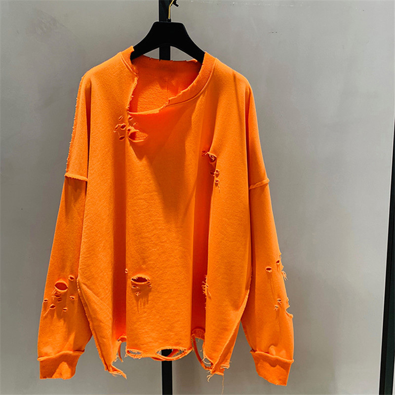 Womens TShirt Sweatshirt Wanita Lubang Leher O Desainer Hip Hop Solid Streetwear Boyfriend Girls Trendi Mode In Ulzzang Mujer Malas Musim Semi Chic 23