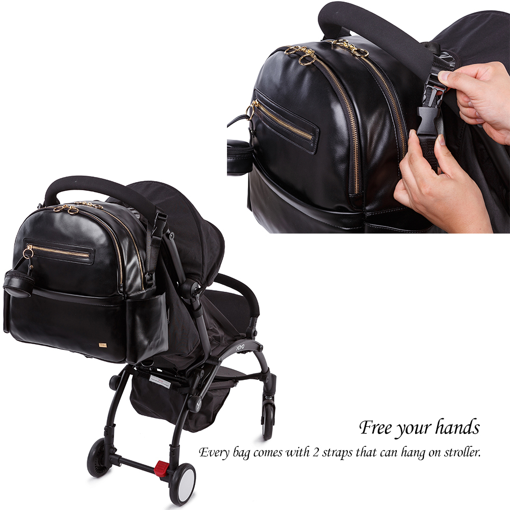 Diaper Bags Soboba for born Baby Smooth Large Capacity Waterproof Nappy Changing with Pacifier Travel Backpack 230328