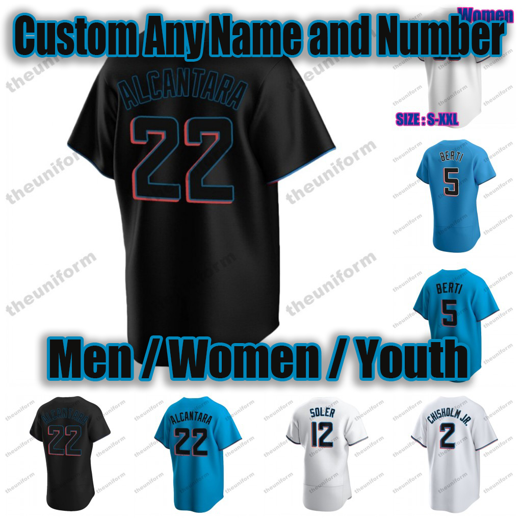 Custom Men Baseball Jerseys 2 Jazz Chisholm Jr 22 Sandy Alcantara 11 Miguel Rojas 12 Jorge Soler 5 Jon Berti Women Youth Jersey, Men 3
Custom Men Baseball Jerseys 2 Jazz Chisholm Jr 22 Sandy Alcantara 11 Miguel Rojas 12 Jorge Soler 5 Jon Berti Women Youth Jersey, Men 3