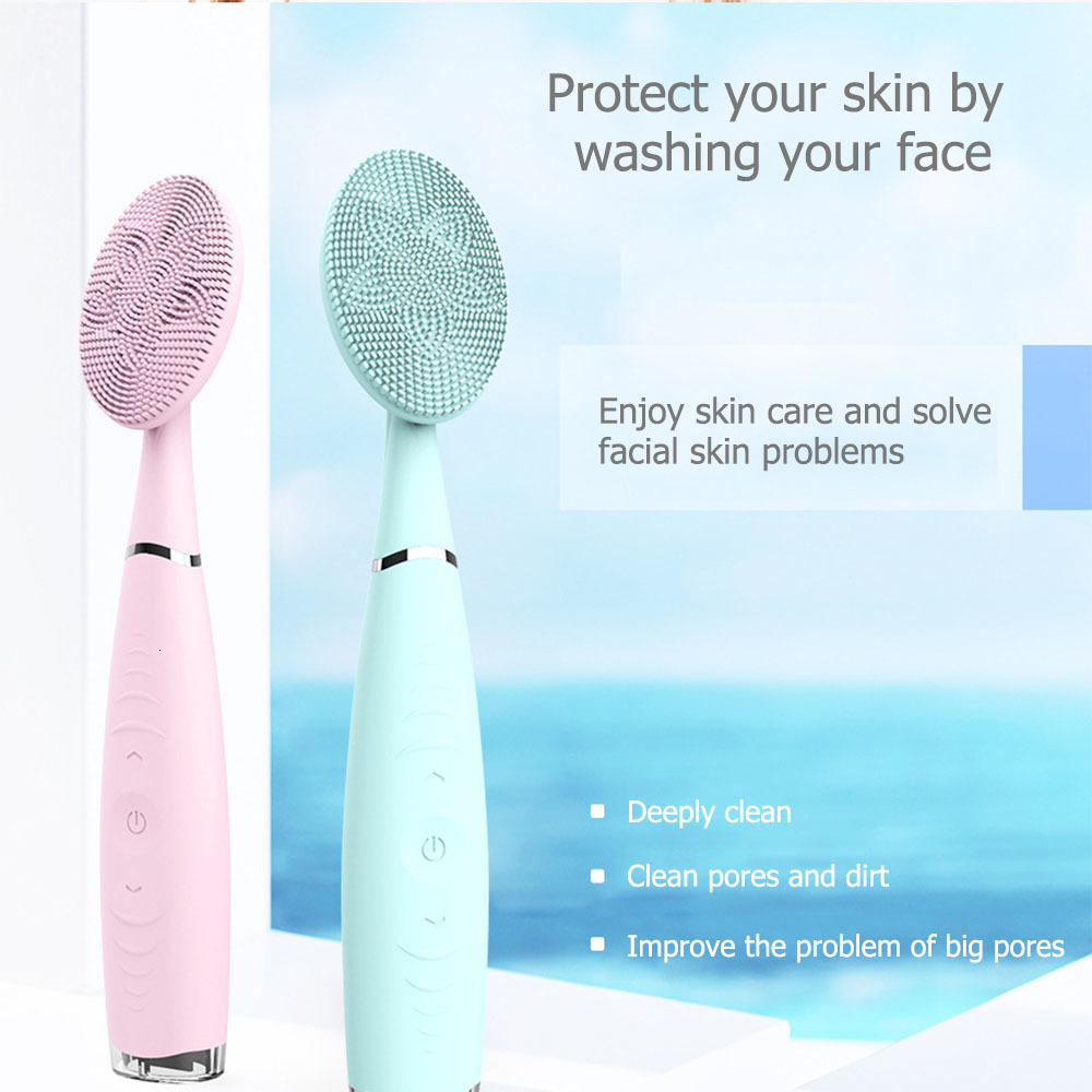 Cleaning Tools Accessories Electric Sonic Cleaning Brushes Silicone Face Massager Lift Cleanshing Tool Blackhead Remover Brush for Drop 230327
