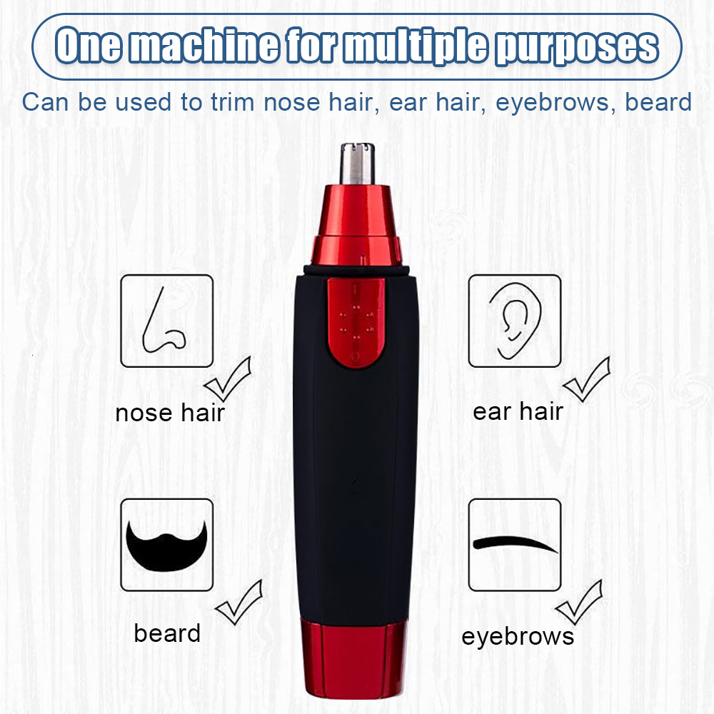 Clippers Trimmers Electric Nose Hair Implement Shaver Clipper Men Women Ear Neck Eyebrow Man Clean Trimer Razor Remover Kit 230328