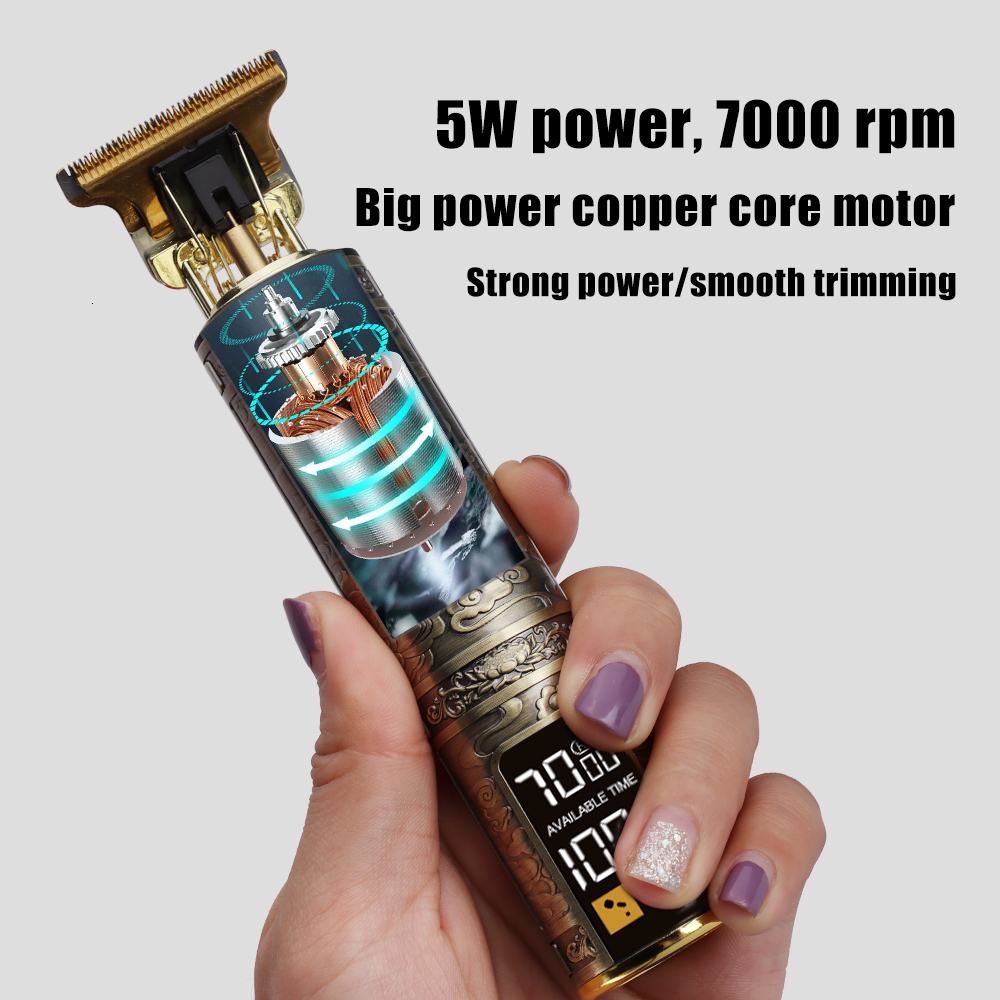 Hair Trimmer Vintage T9 mens Electric Shaver for men Cutting Machine Shaving Clipper Professional Beard man drop 230328