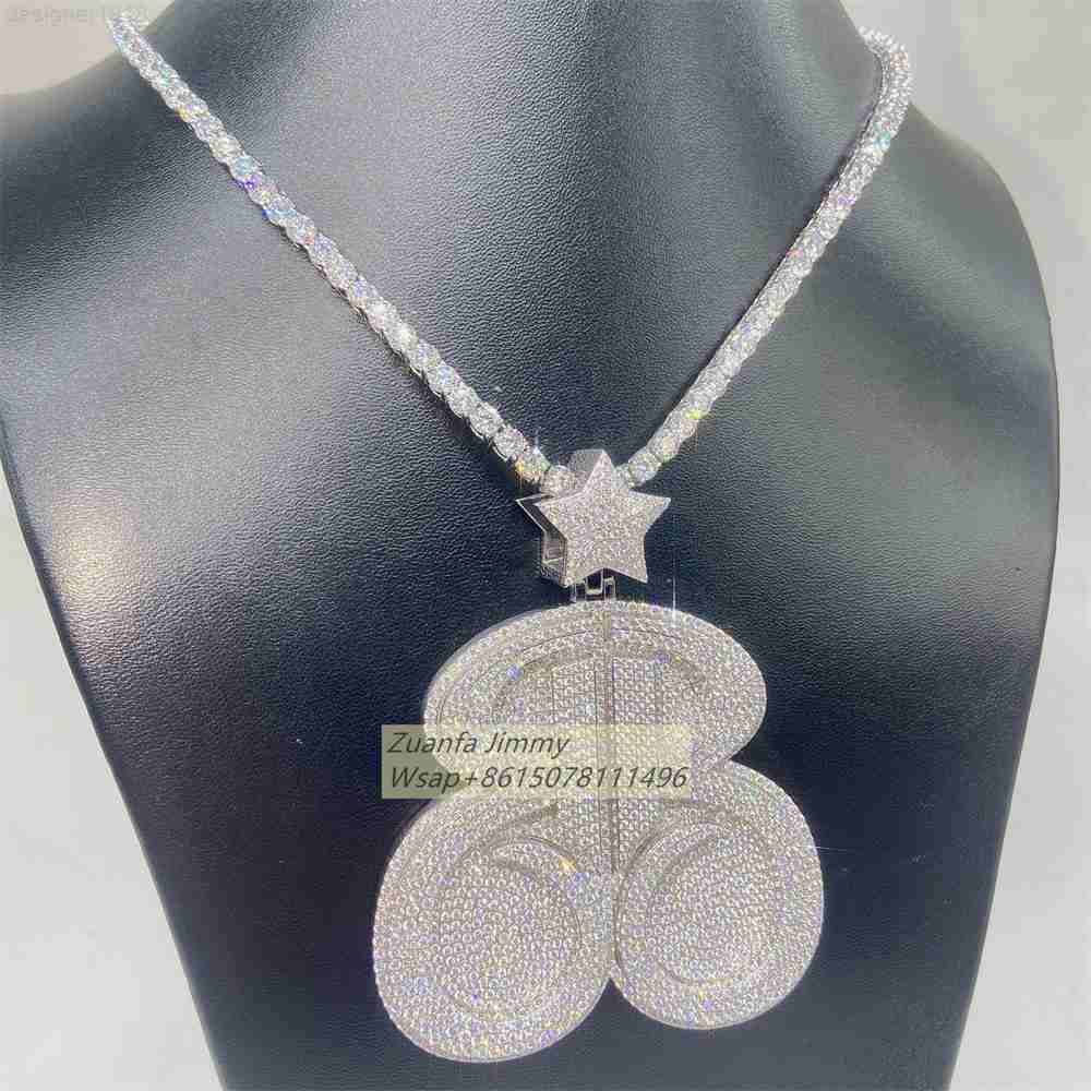 Pass Diamond Terster Buss Down Iced Out Jewelry Hip Hop Style Fully d Vvs1 Moissanite Letter Pendant Necklace
Pass Diamond Terster Buss Down Iced Out Jewelry Hip Hop Style Fully d Vvs1 Moissanite Letter Pendant Necklace
