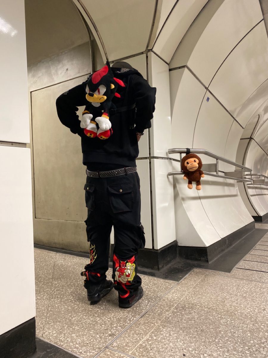 Mens Jeans Gothic Devil Letter Print White Pants Y2K Street Trend Loose Straight Wide Leg Hiphop Male Dark Girl Pattern 230327