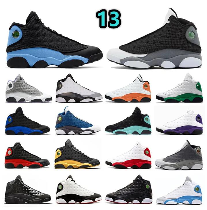 Jumpman 13 13s Black Flint mens basketball shoes French University Blue Black Cat bred Court Purple Del Sol Starfish He Got Game Hyper Royal men sports sneakers US 40-47, 24
Jumpman 13 13s Black Flint mens basketball shoes French University Blue Black Cat bred Court Purple Del Sol Starfish He Got Game Hyper Royal men sports sneakers US 40-47, 24